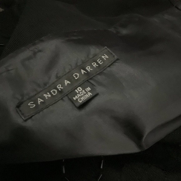 SANDRA DARREN Women's Black Sleeveless Jewel Neck Sheath Dress 10 NWOT - Picture 6 of 15